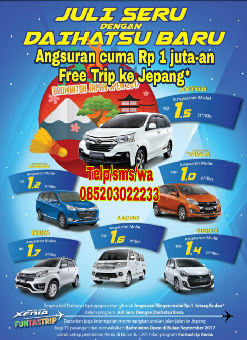 Fandy Sales Daihatsu Surabaya: Promo dan Harga Mobil Daihatsu 2018